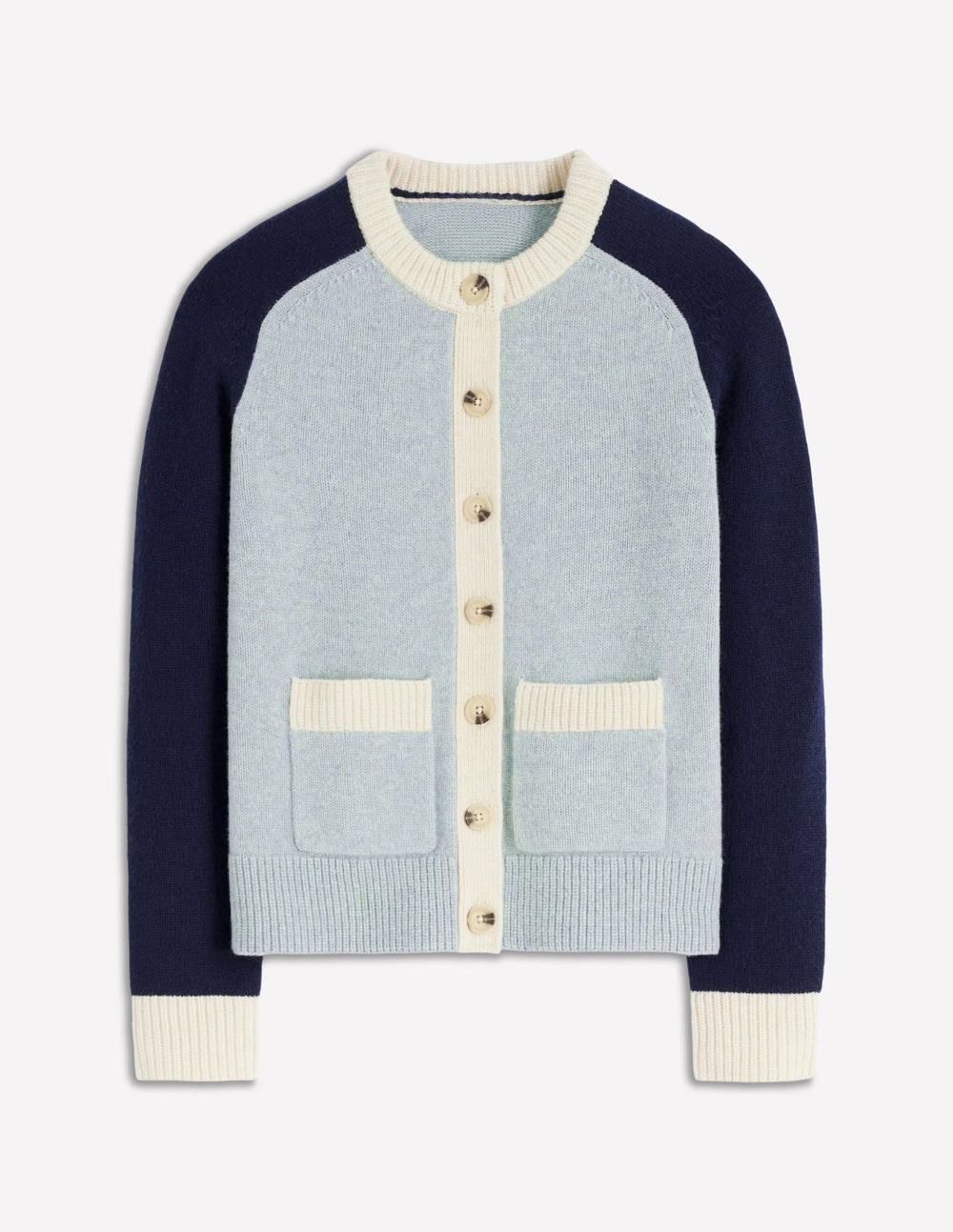 Marion Merino Cardigan-Snowbird Blue, Navy / Boden us