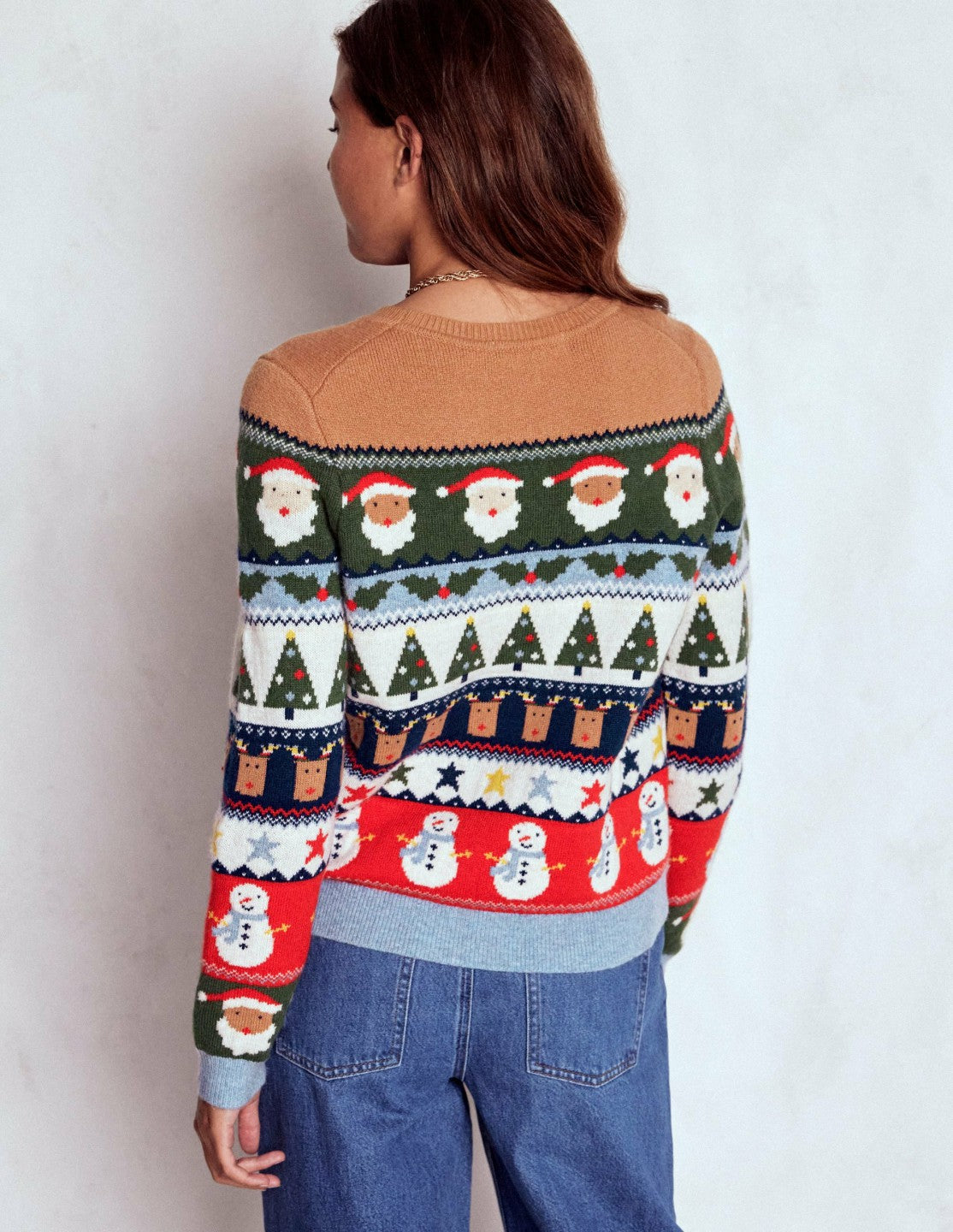 Edie Fair Isle Sweater-Multi, Christmas Fair Isle / Boden Sale
