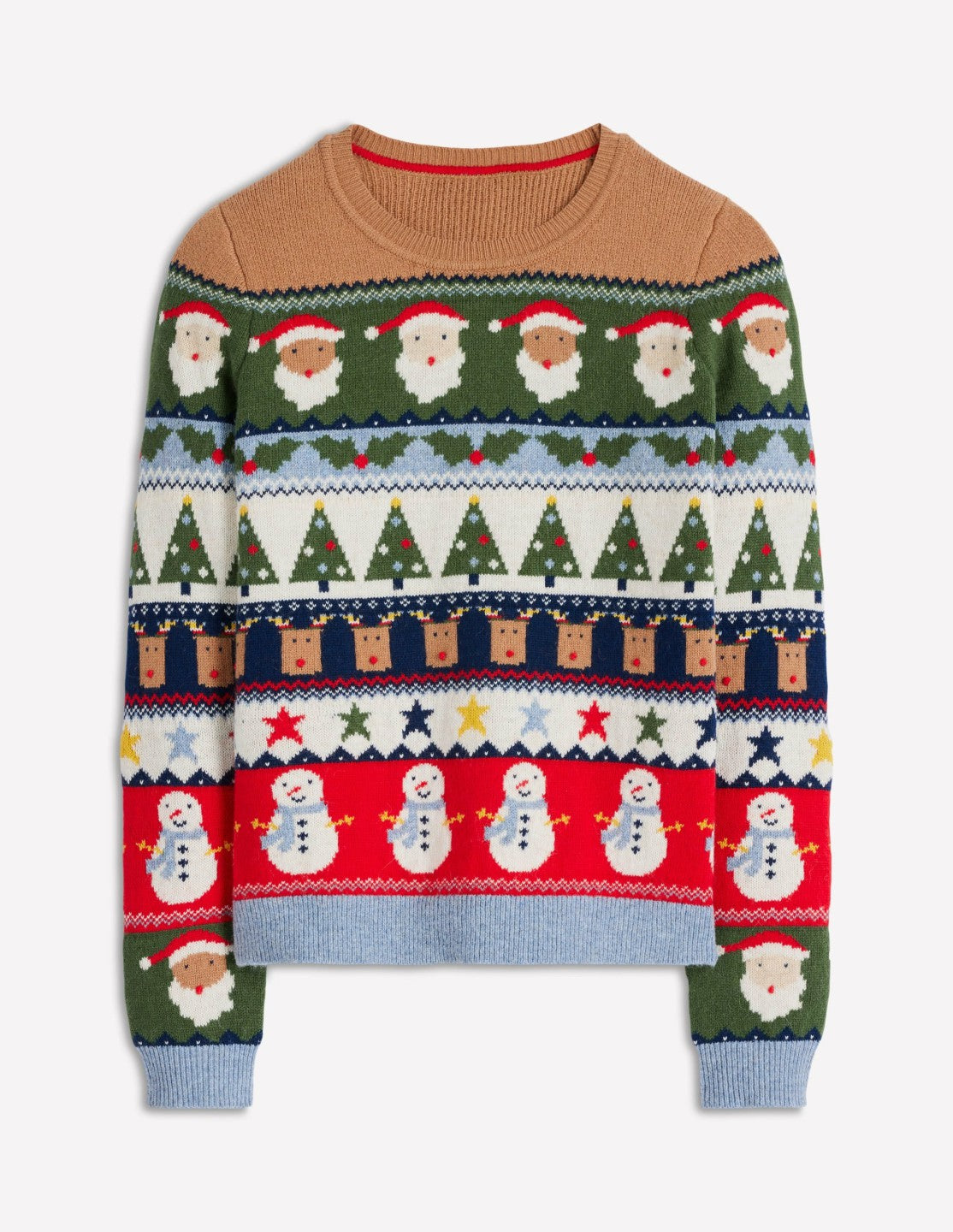 Edie Fair Isle Sweater-Multi, Christmas Fair Isle / Boden Sale