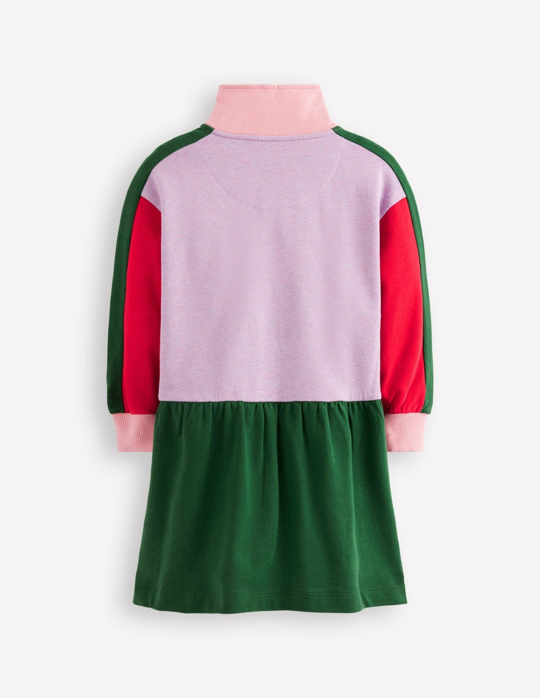 Half Zip Sweat Dress-Colour Block Marl / Boden On sale