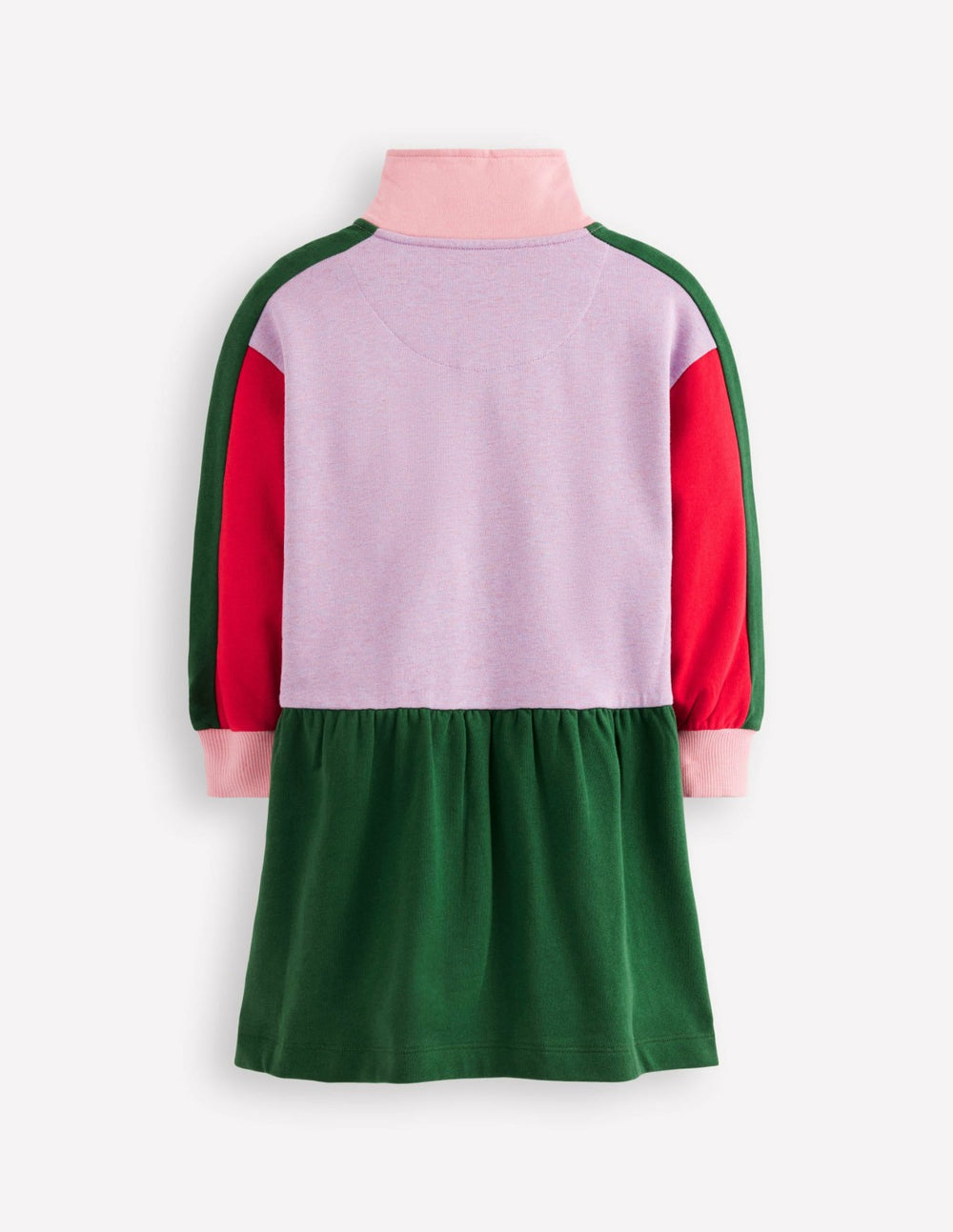 Half Zip Sweat Dress-Colour Block Marl / Boden On sale