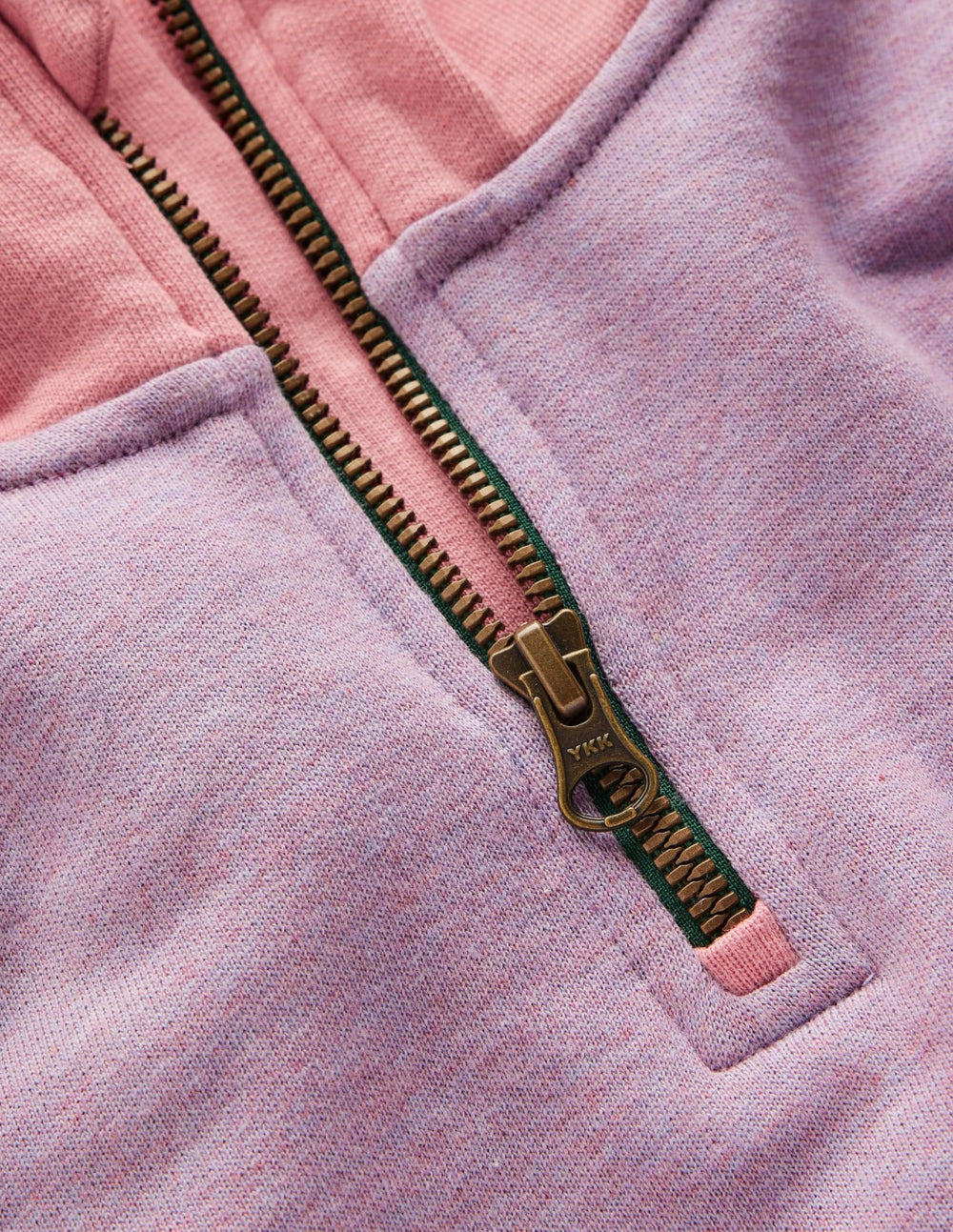 Half Zip Sweat Dress-Colour Block Marl / Boden On sale