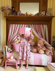 Long Sleeve Ruffle Dress-Bubblegum Pink Favourite Pets / Boden Outlet