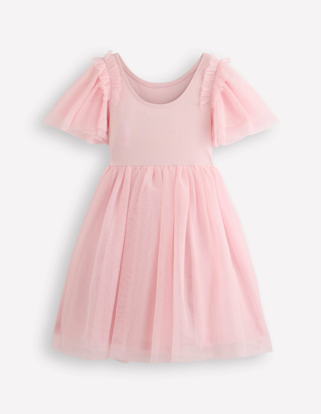 Short Sleeve Logo Tulle Dress-French Pink Ballet Shoes / Boden Discount