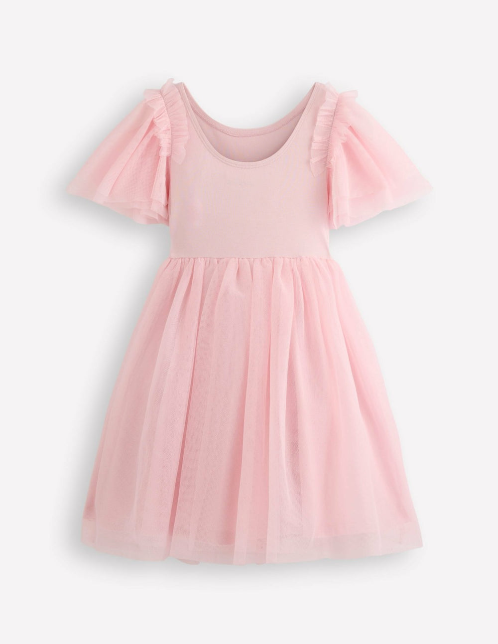 Short Sleeve Logo Tulle Dress-French Pink Ballet Shoes / Boden Discount