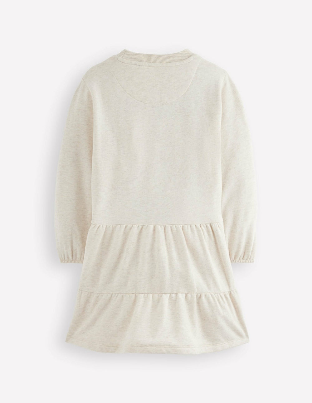 Drop Waist Sweatshirt Dress-Oatmeal Marl Appliqué / Boden us