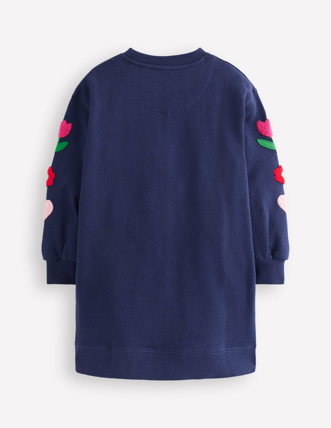 Relaxed Sweatshirt Dress-College Navy Birds / Boden Online