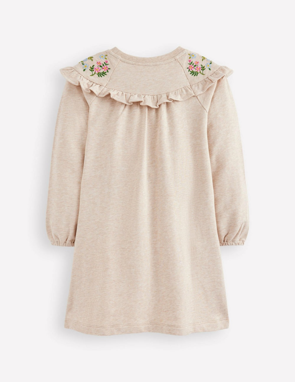 Embroidered Sweatshirt Dress-Oatmeal Marl / Boden Discount