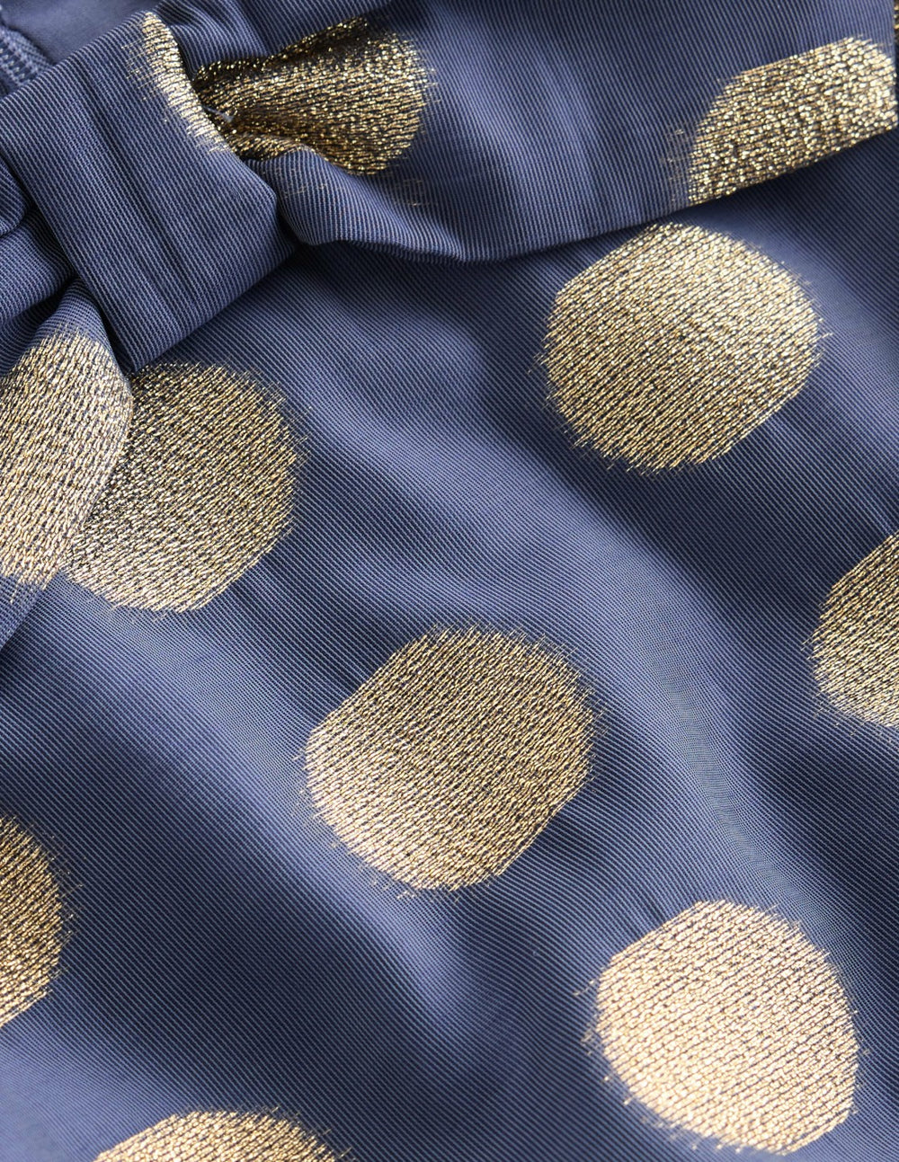 Bubble Hem Party Dress-College Navy Gold Spot / Boden us