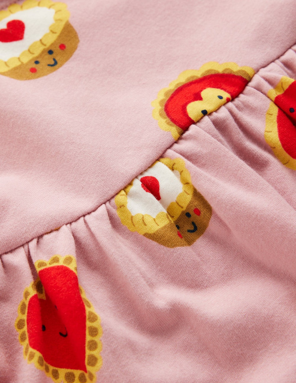 Ariel Twirly Jersey Dress-Vintage Pink Sweet Treats / Boden