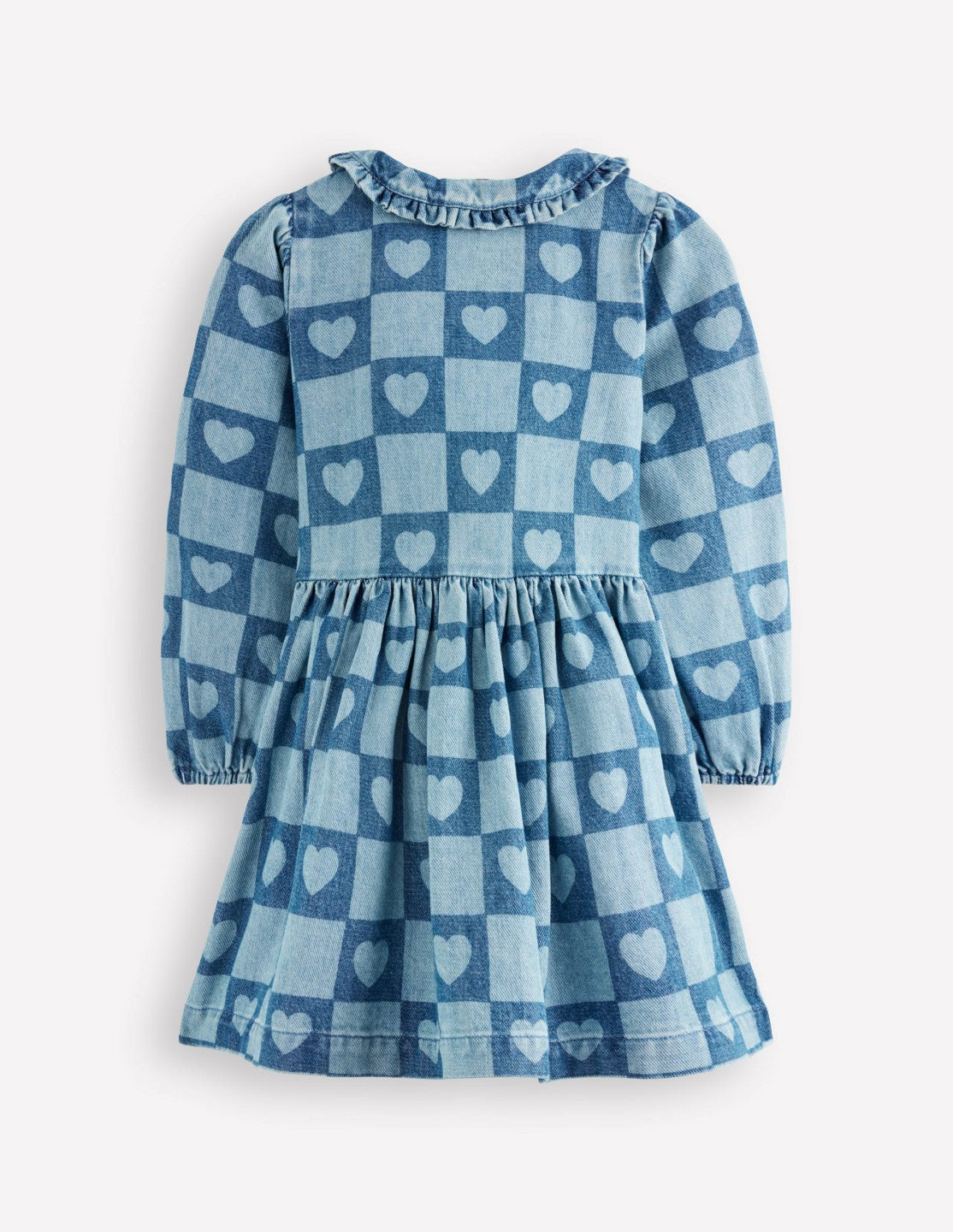 Pretty Shirt Dress-Denim Heart Stamp / Boden Outlet