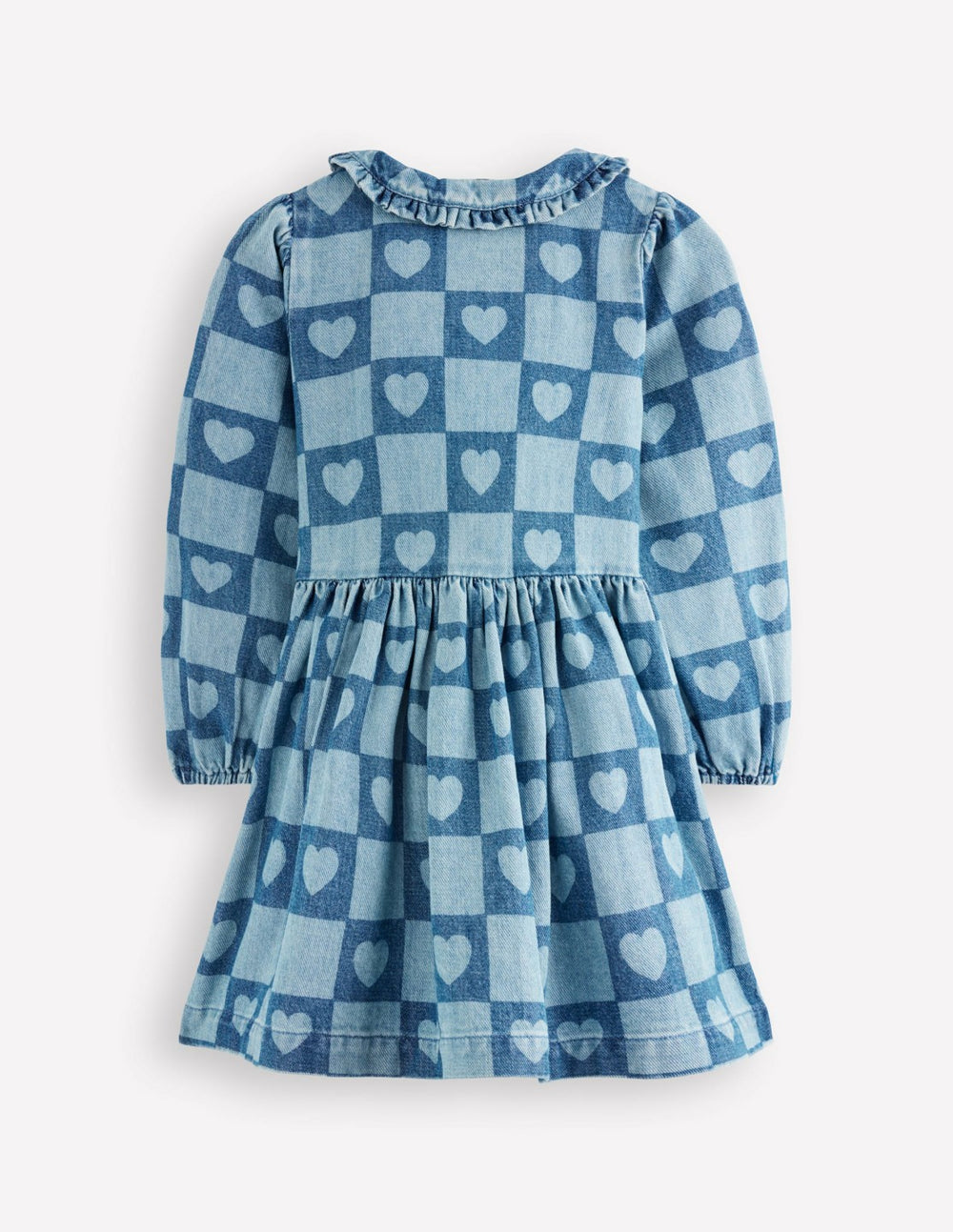 Pretty Shirt Dress-Denim Heart Stamp / Boden Outlet