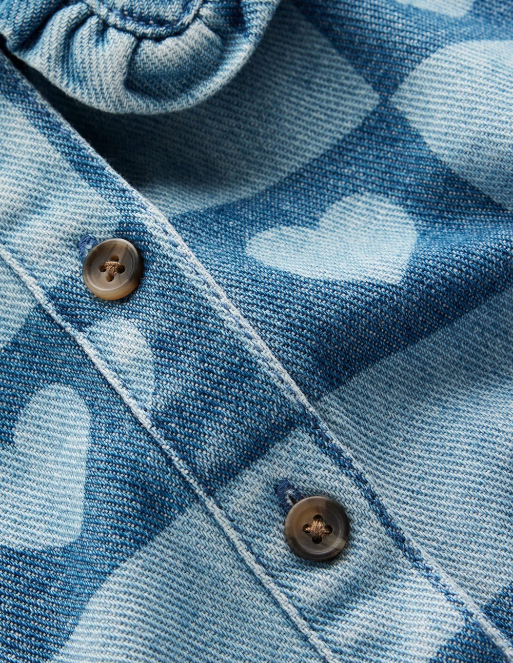 Pretty Shirt Dress-Denim Heart Stamp / Boden Outlet