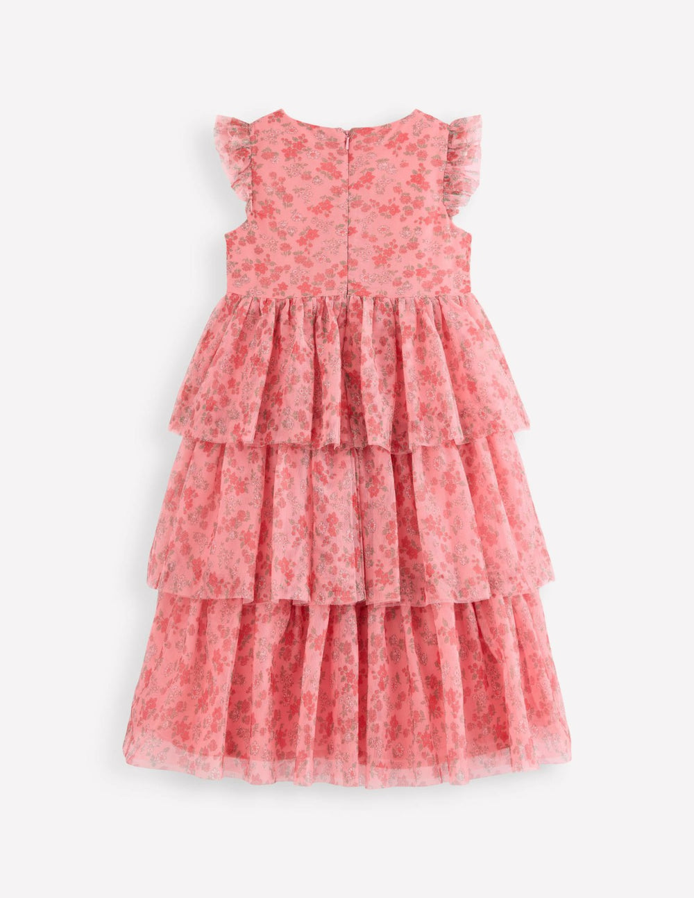 Heart Tulle Dress-Salmon Pink Meadow Floral / Boden Discount