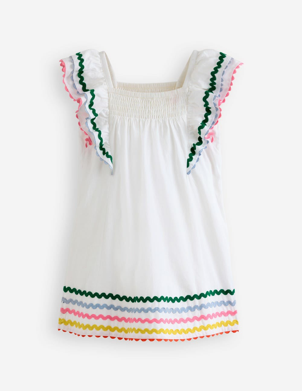 Flutter Sleeve Woven Dress-Soft Ivory / Boden On sale