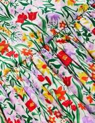 Bubble Hem Dress-Honeysuckle Flower Vine / Boden us