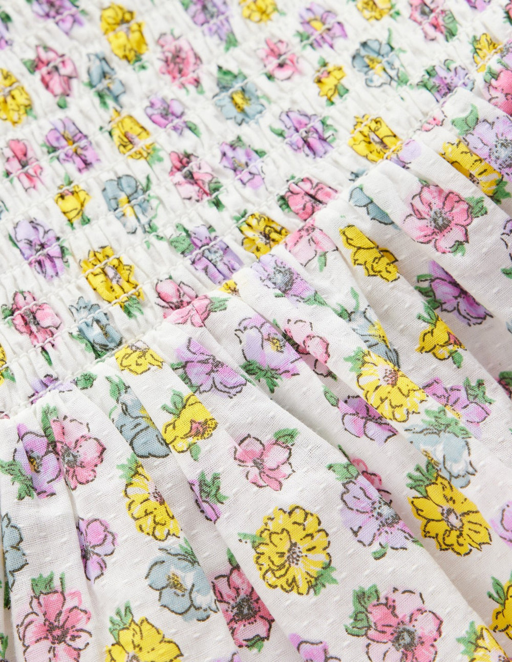 Tiered Lace Trim Dress-Soft Ivory Rosa / Boden