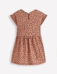 Jersey T-Shirt Dress-Leopard / Boden Sale