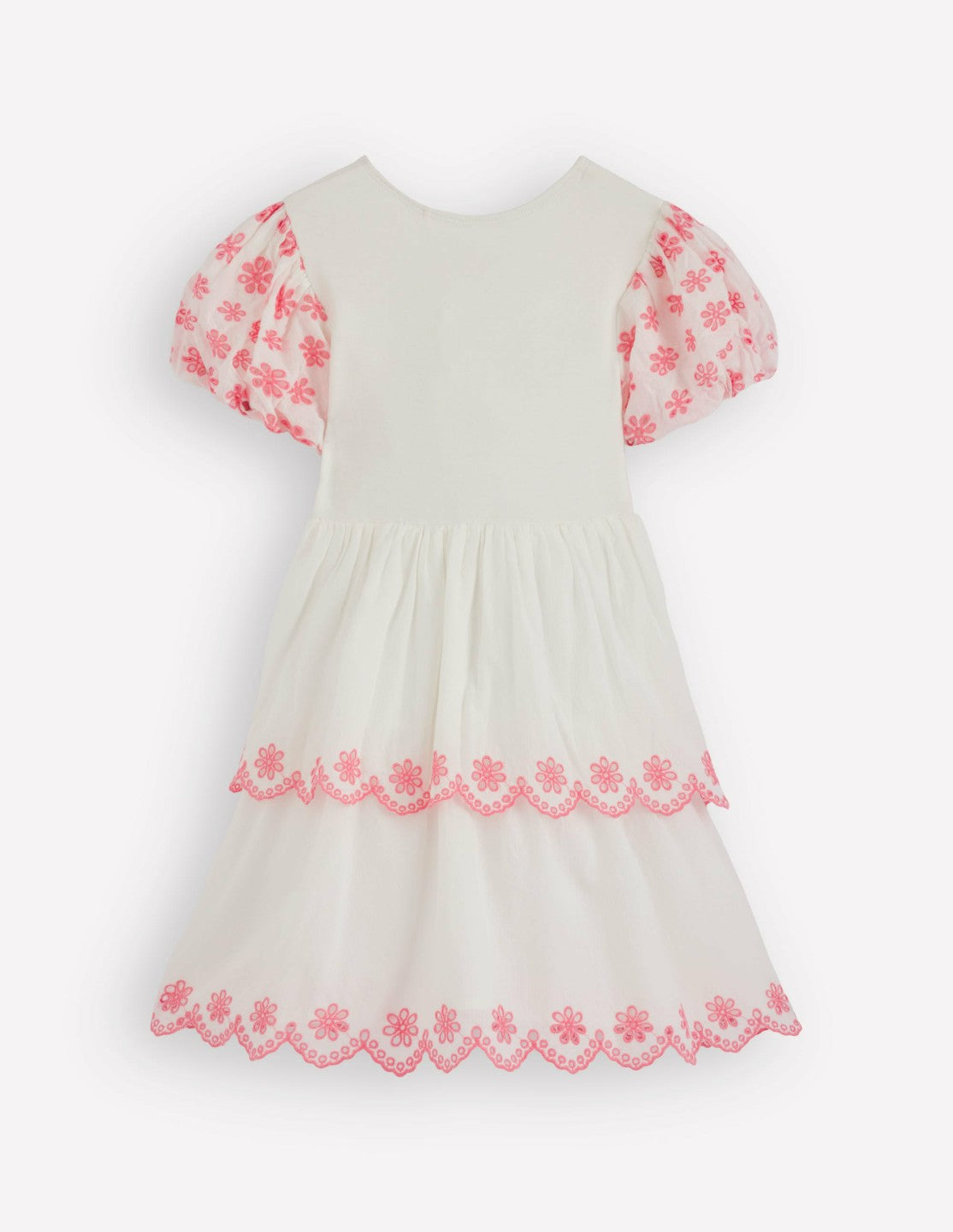 Broderie Rara Jersey Dress-Soft Ivory/ Salmon Pink / Boden Discount