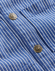 Denim Shirt Dress-Sapphire Blue Stripe / Boden On sale