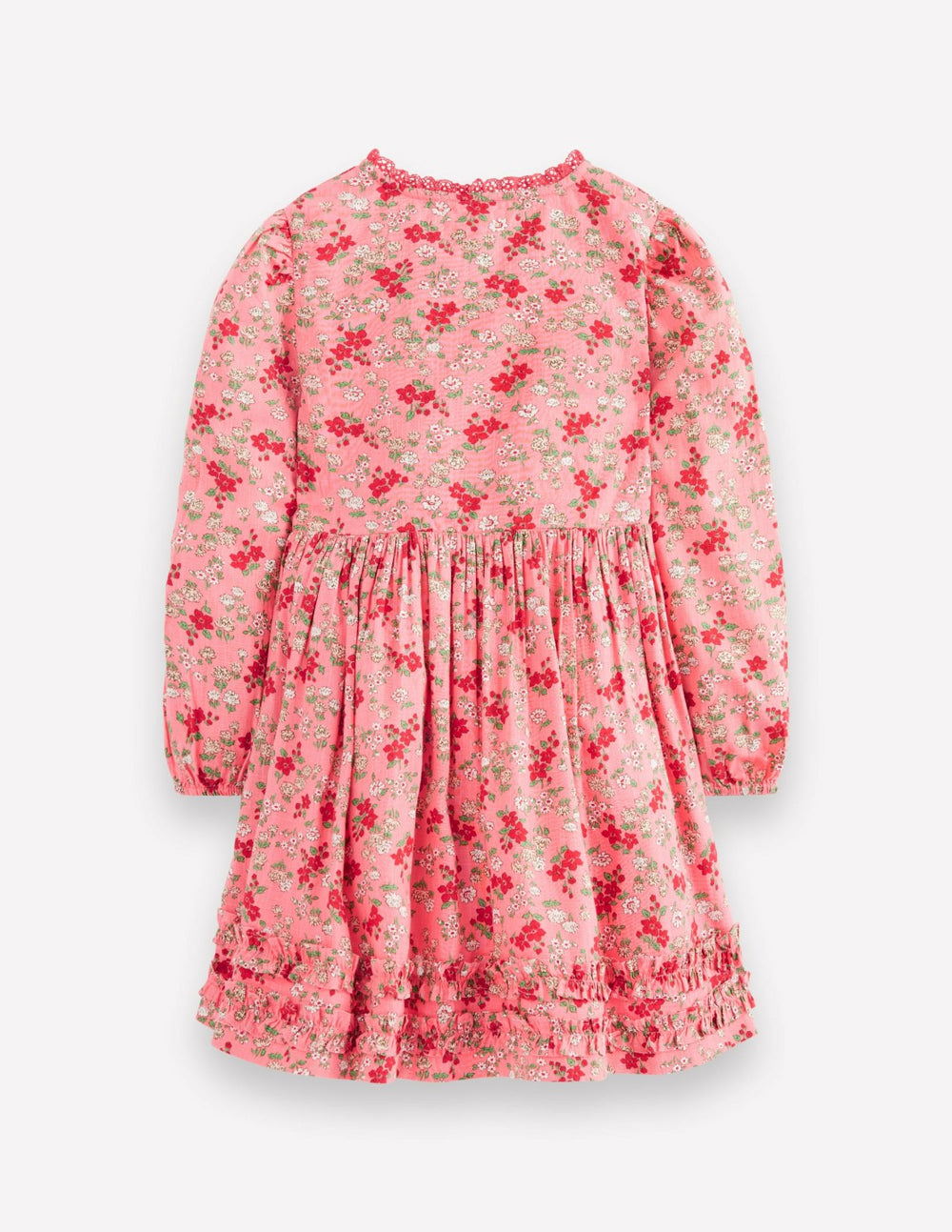 Pretty Interest Shirt Dress-Salmon Pink Meadow Floral / Boden us