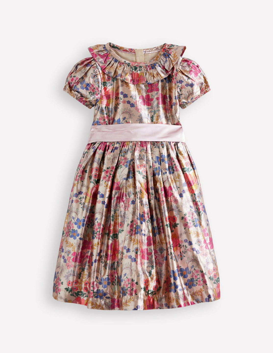 Fit & Flare Party Dress-Metallic Tapestry Floral / Boden Outlet
