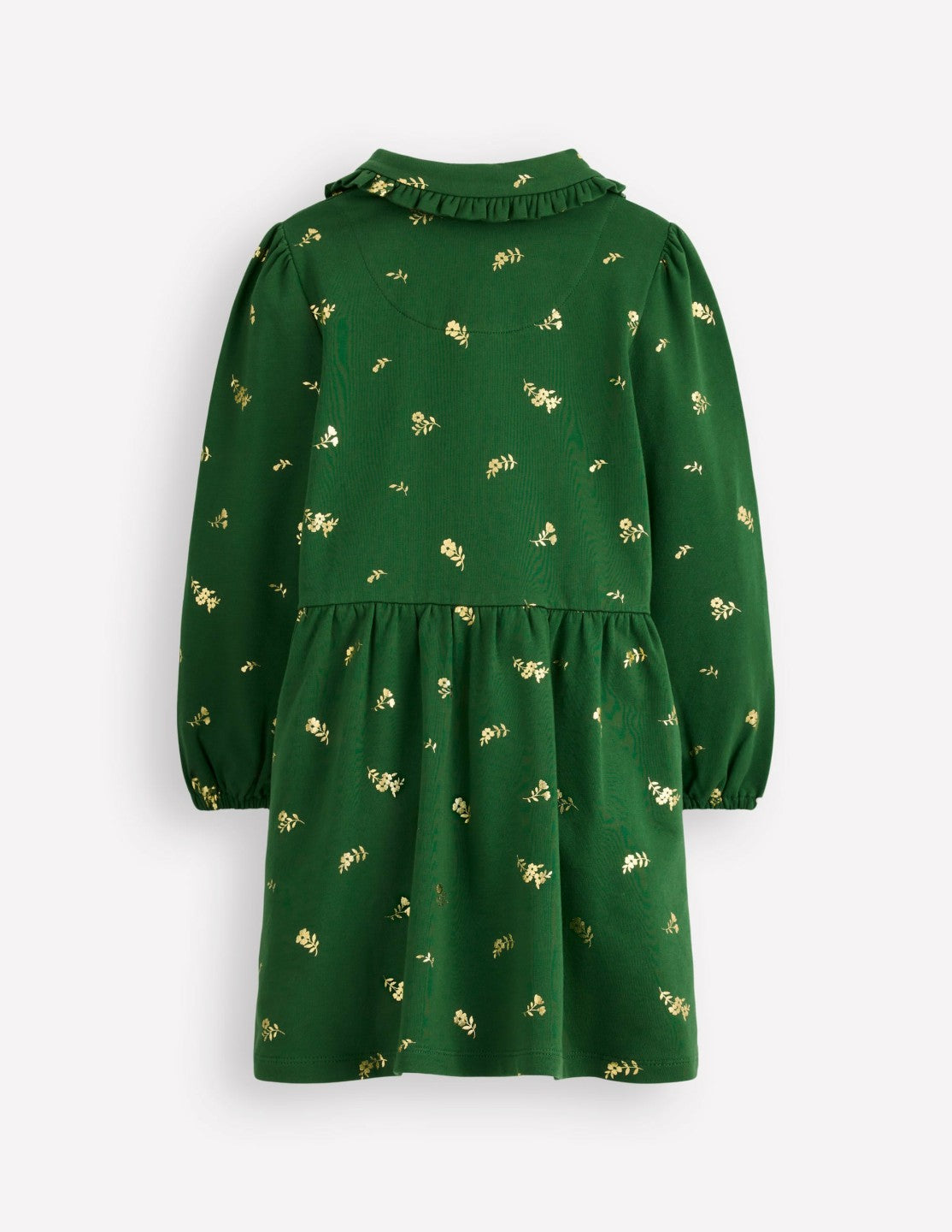 Cosy Jersey Shirt Dress-Green Foil Floral / Boden Discount