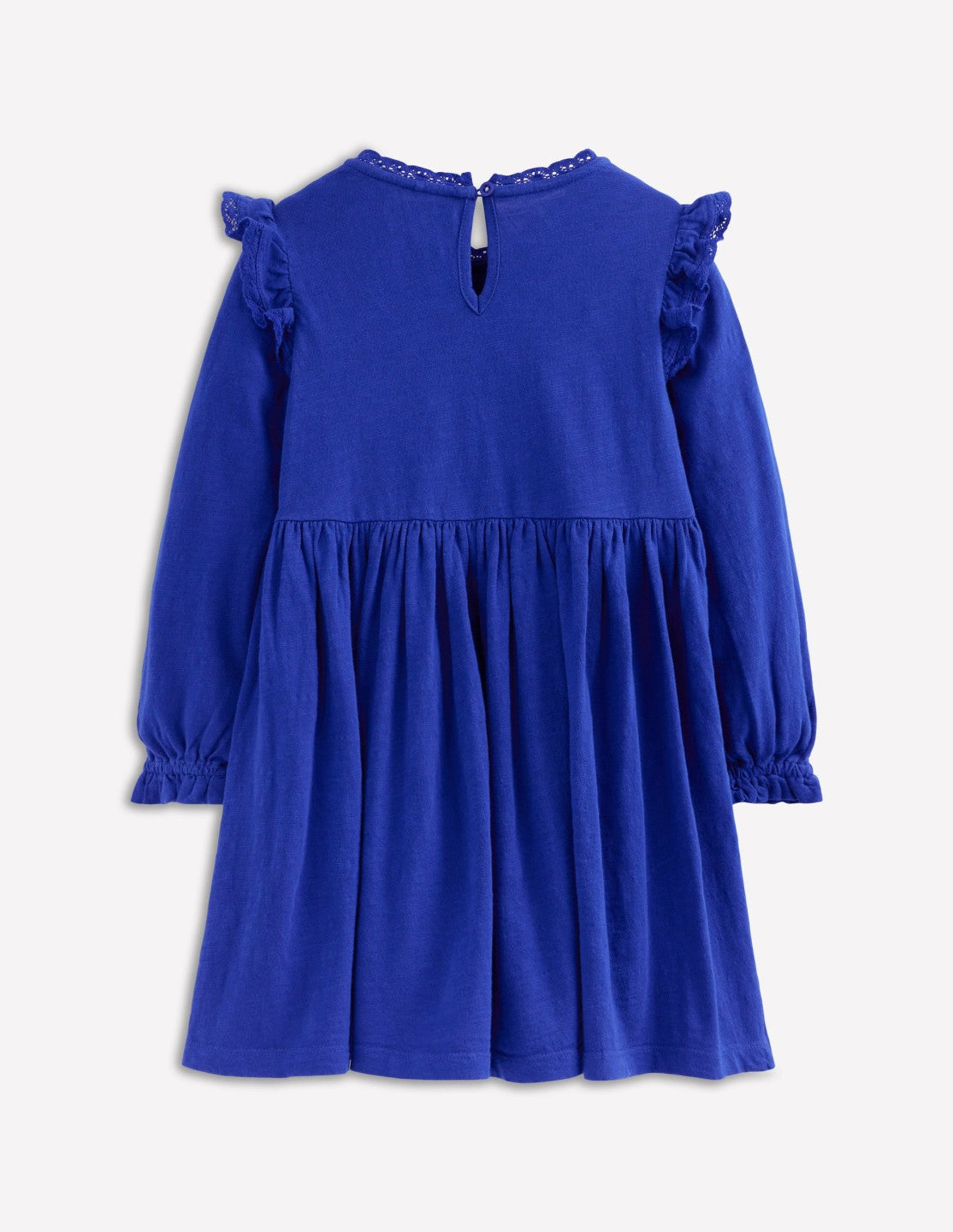 Lace Trim Jersey Dress-Bluejay / Boden On sale