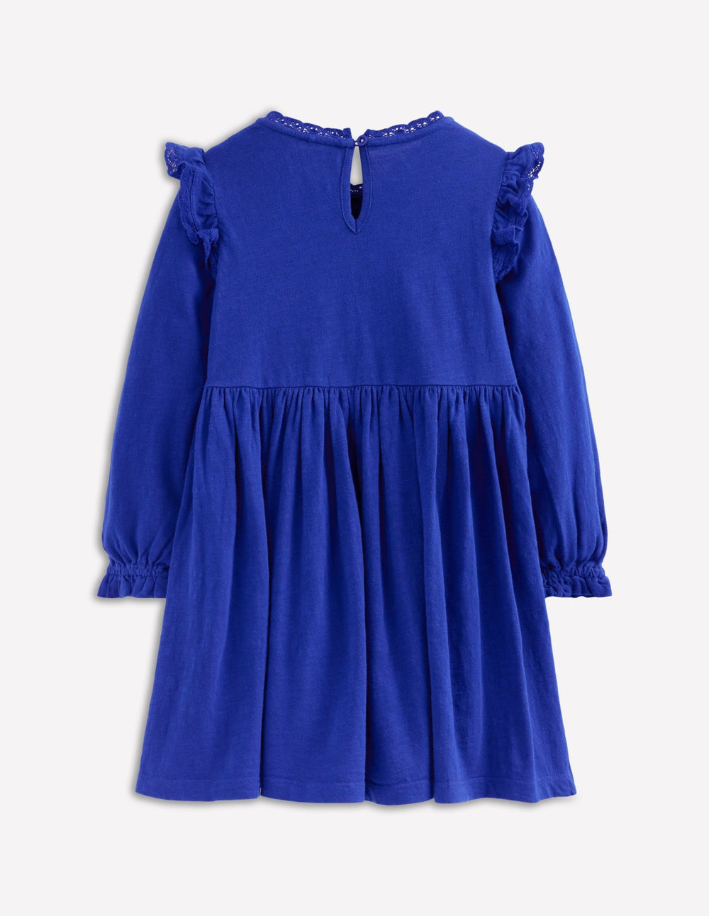Lace Trim Jersey Dress-Bluejay / Boden On sale