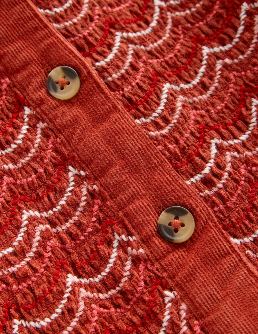 Suki Long Sleeve Smocked Dress-Copper / Boden Outlet