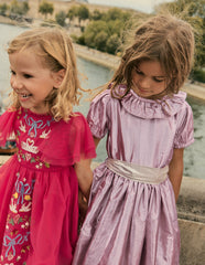 Fit & Flare Party Dress-Pink / Boden
