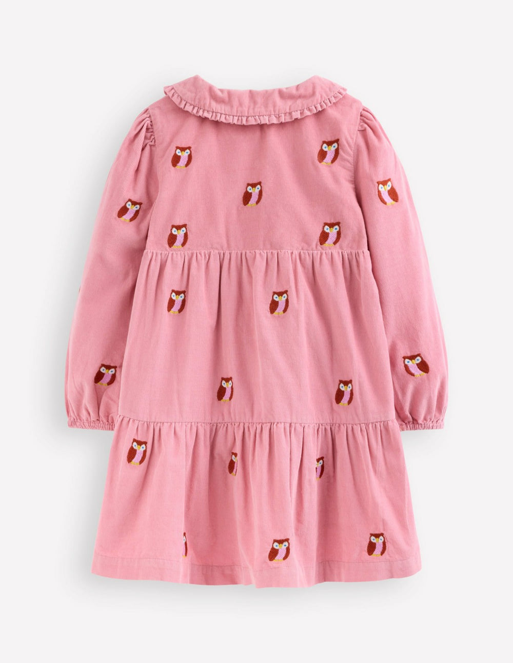 Minna Collared Woven Dress-Pink Owl Embroidery / Boden Sale