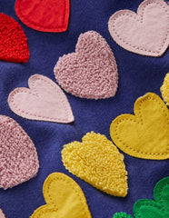Fun Relaxed T-shirt-Twilight Rainbow Hearts / Boden Outlet