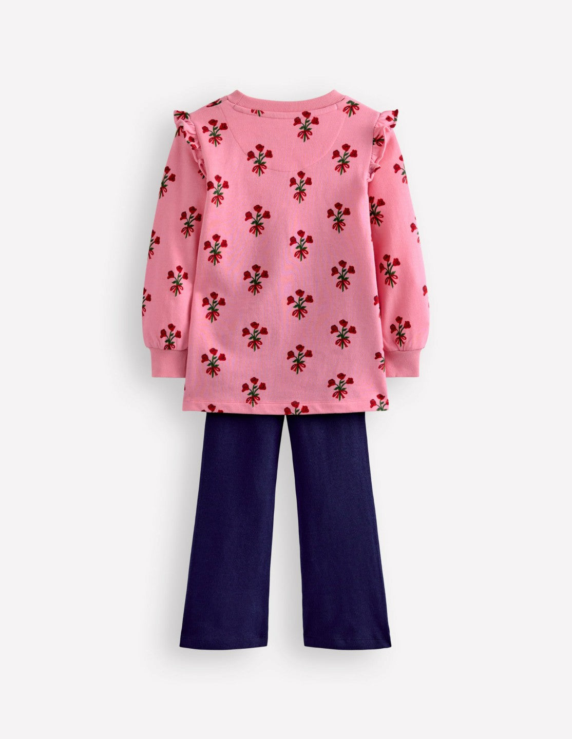 Sweat Tunic and Flare Set-Pink Posy / Boden On sale