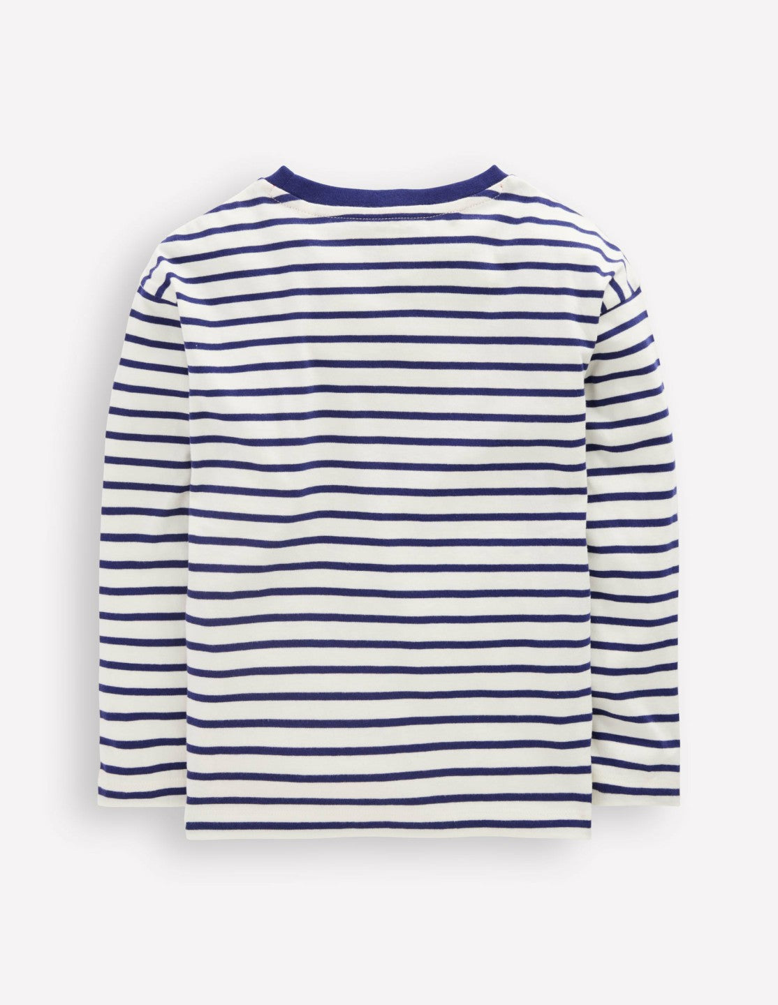 Fun Relaxed T-shirt-Navy Stripe Badges / Boden
