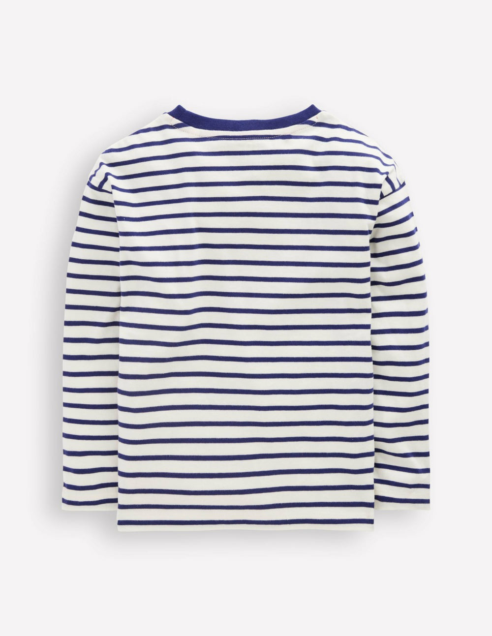 Fun Relaxed T-shirt-Navy Stripe Badges / Boden