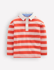 Drop Shoulder Rugby Top-Fiesta/Lotus Stripe / Boden Discount
