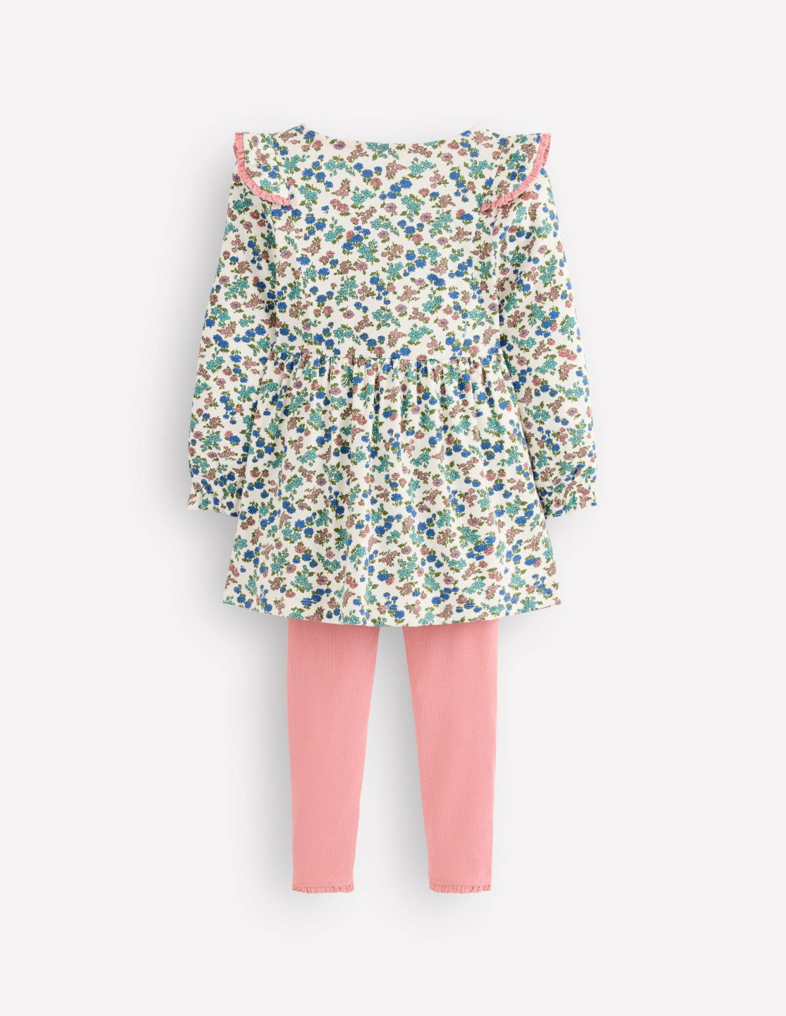Ribbed Tunic Set-Soft Ivory Floral / Boden us