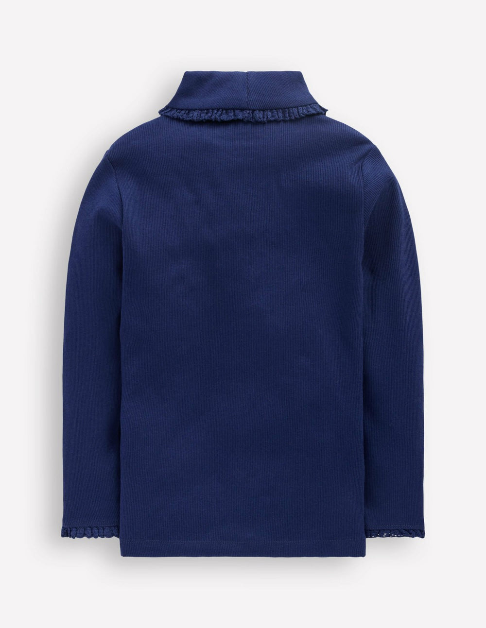 Ribbed Roll Neck Top-College Navy / Boden Sale