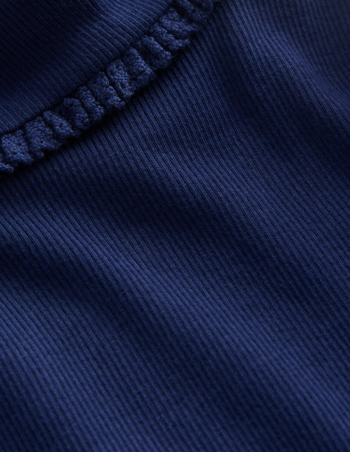Ribbed Roll Neck Top-College Navy / Boden Sale
