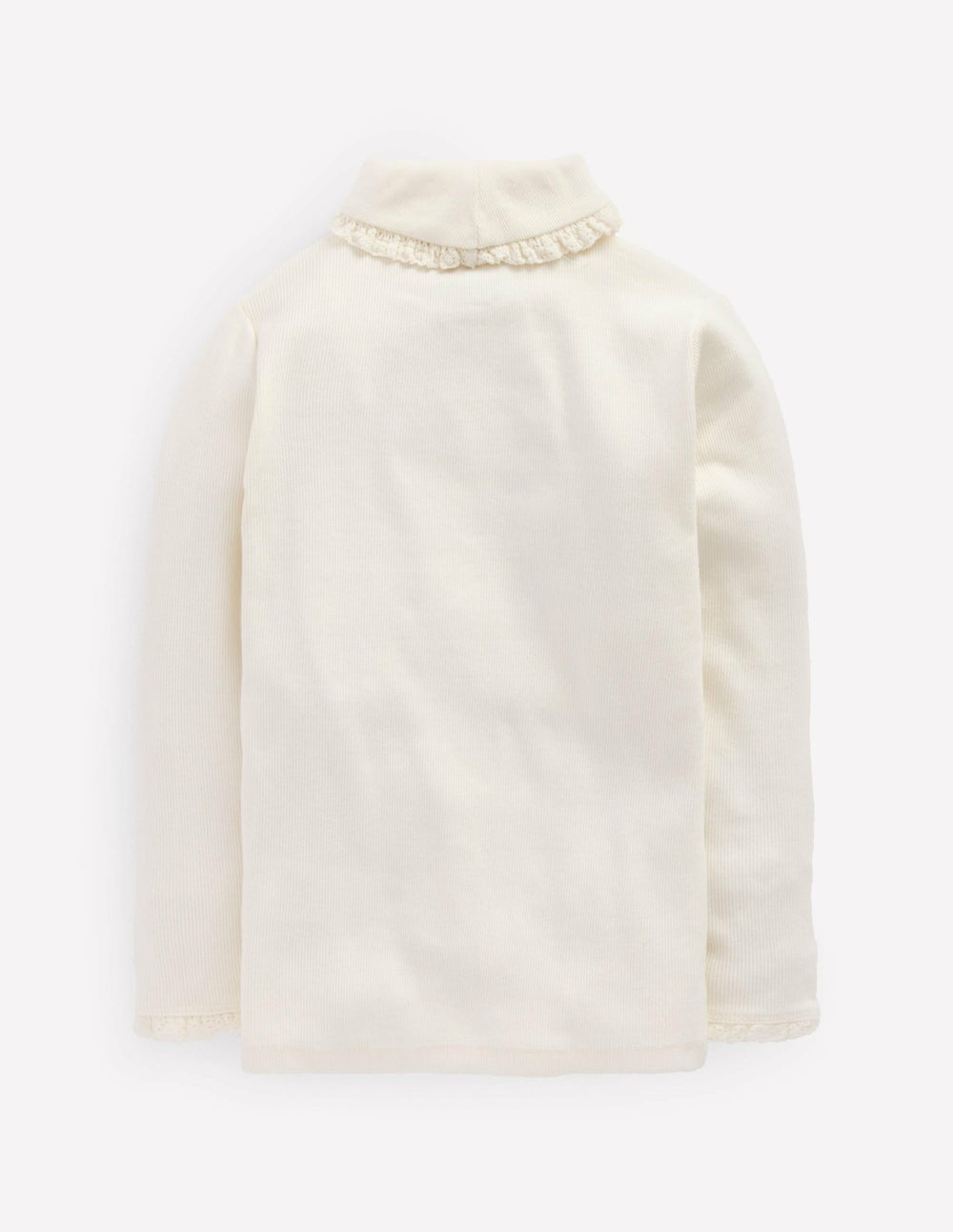 Ribbed Roll Neck Top-Ivory / Boden Online