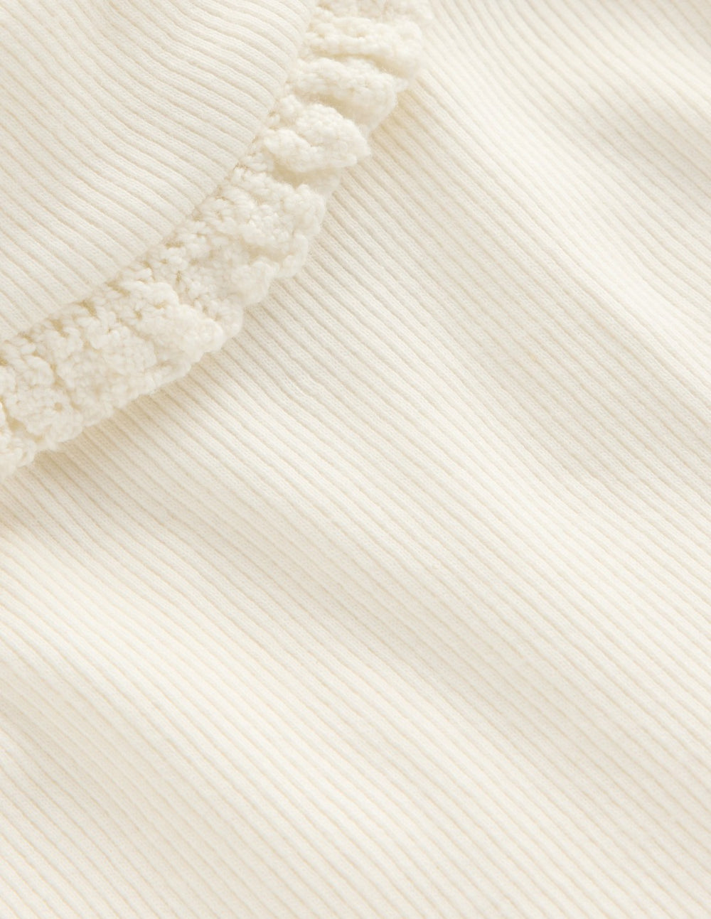 Ribbed Roll Neck Top-Ivory / Boden Online