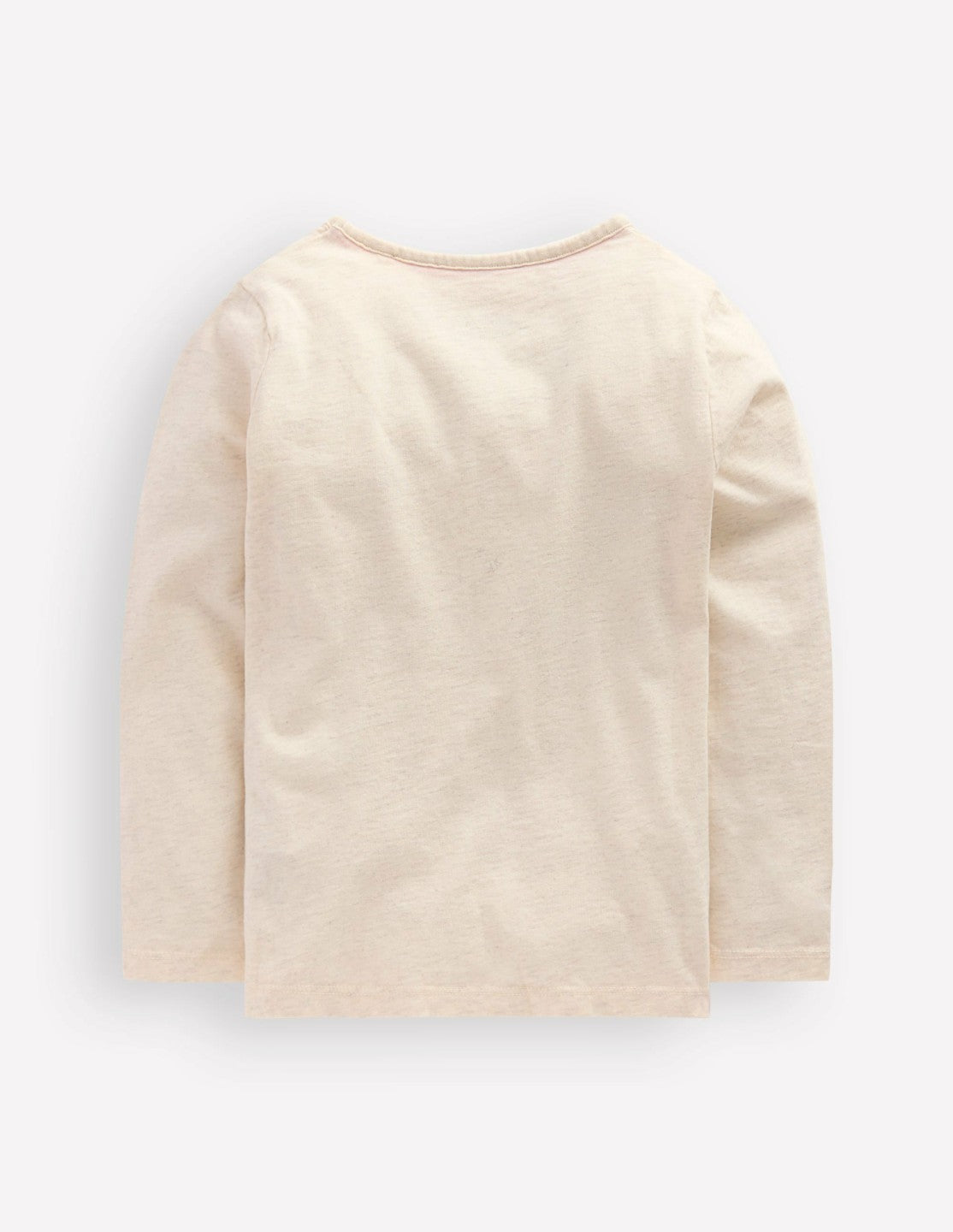 Long Sleeve Bouclé T-shirt-Oatmeal Marl Rollerskate / Boden Outlet