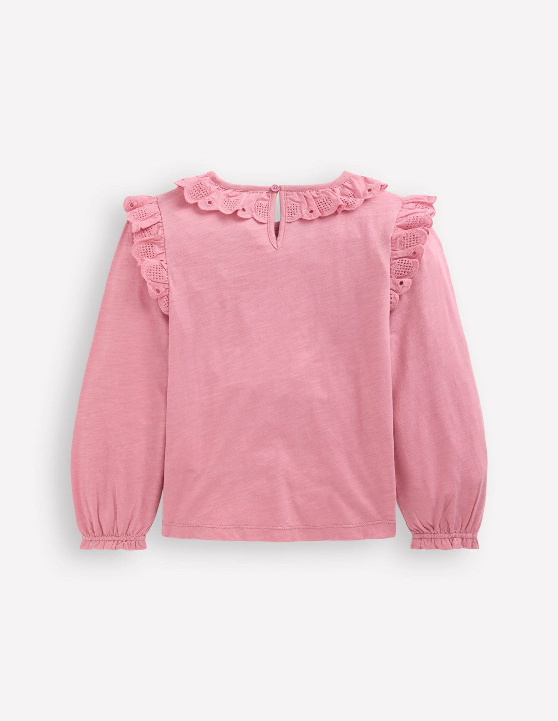 Broderie Heart Trim Top-Pink Haze / Boden On sale