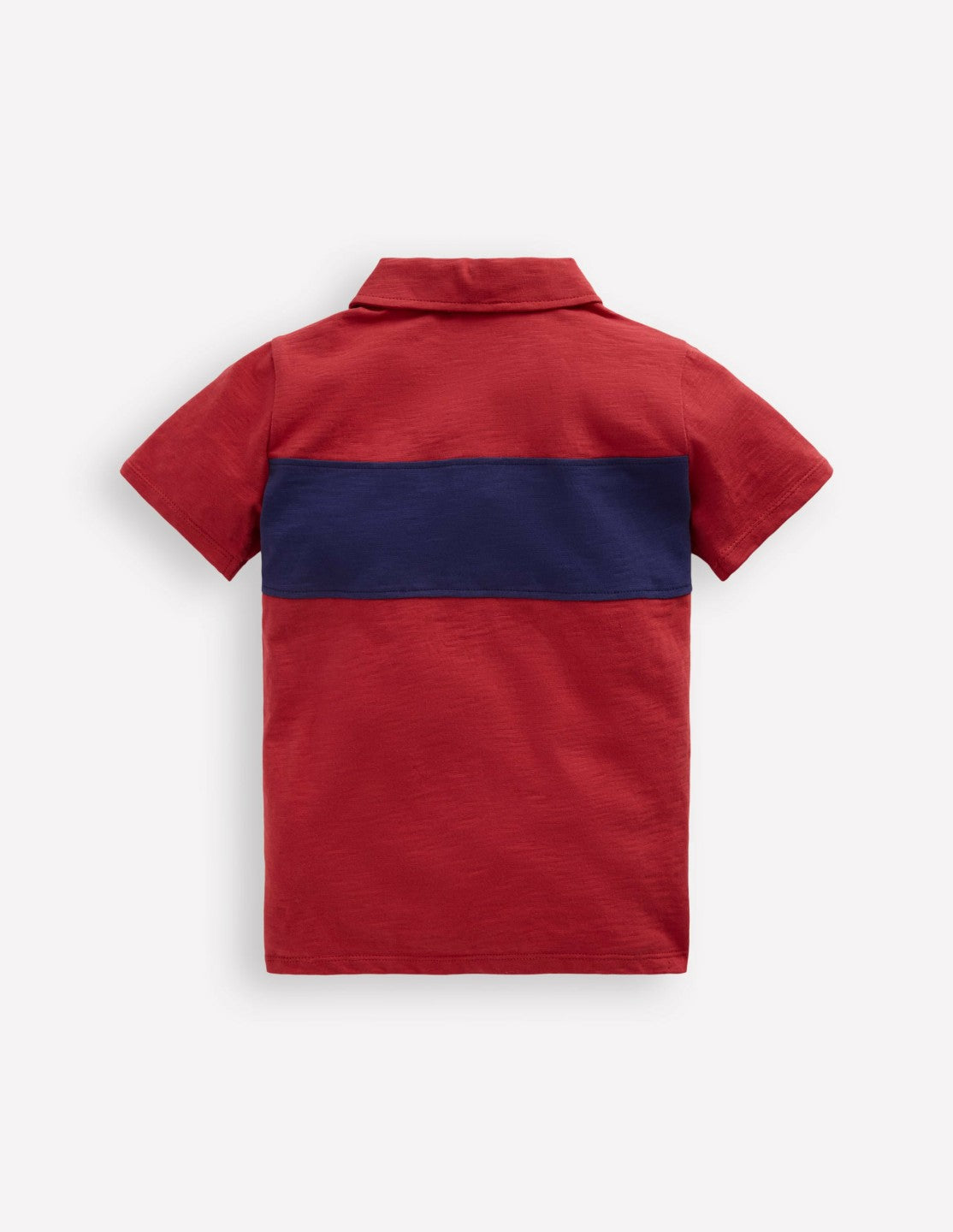 Slub Polo Shirt-Jam Red / College Navy / Boden On sale