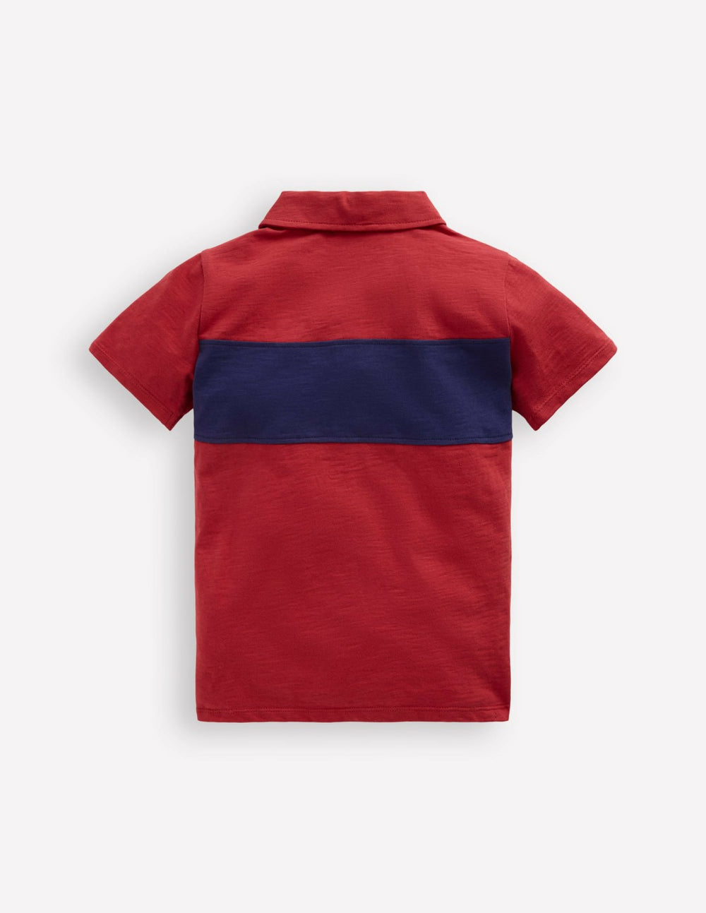 Slub Polo Shirt-Jam Red / College Navy / Boden On sale