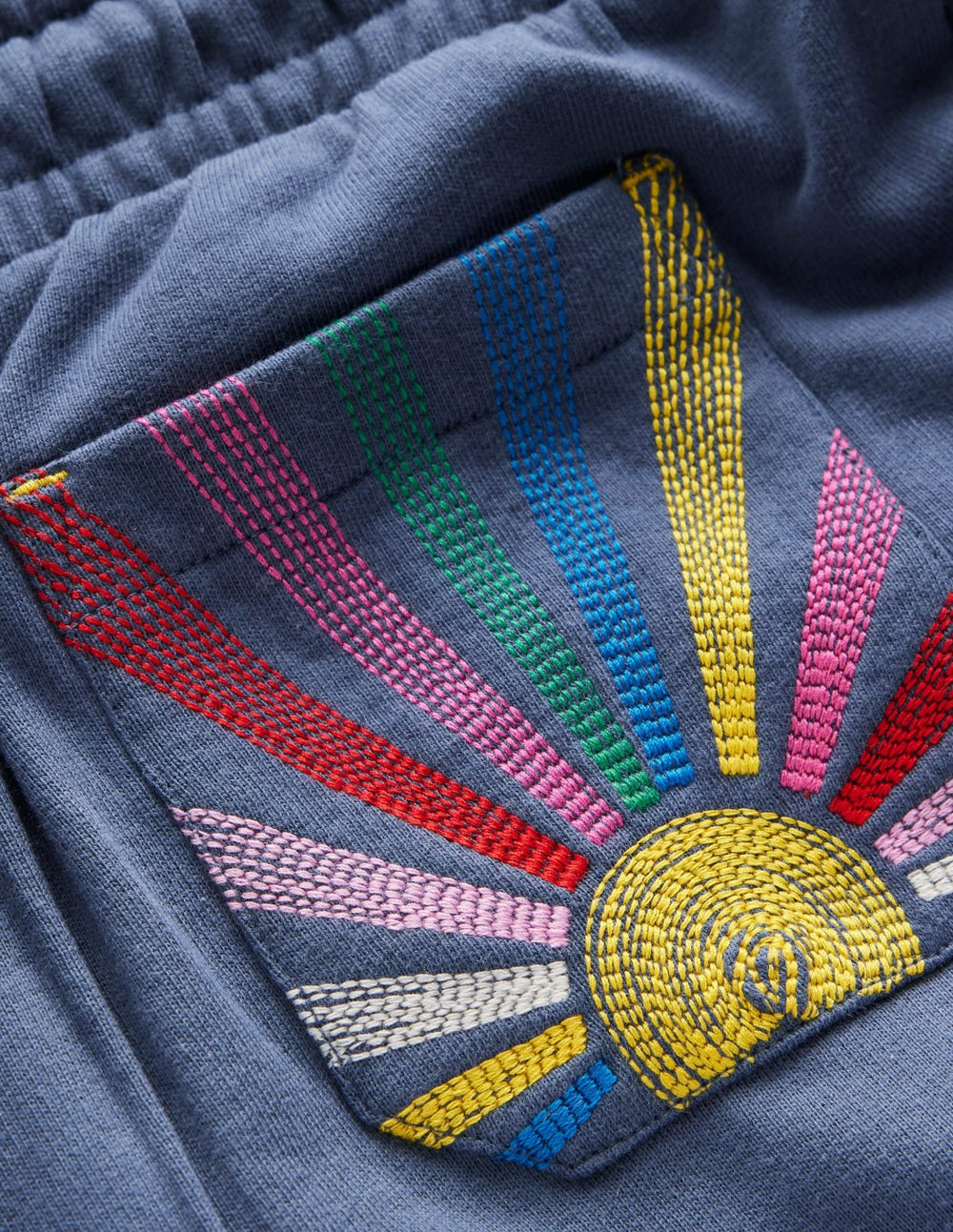 Bobbie Appliqué Sweatpants-Vintage Indigo Sun / Boden