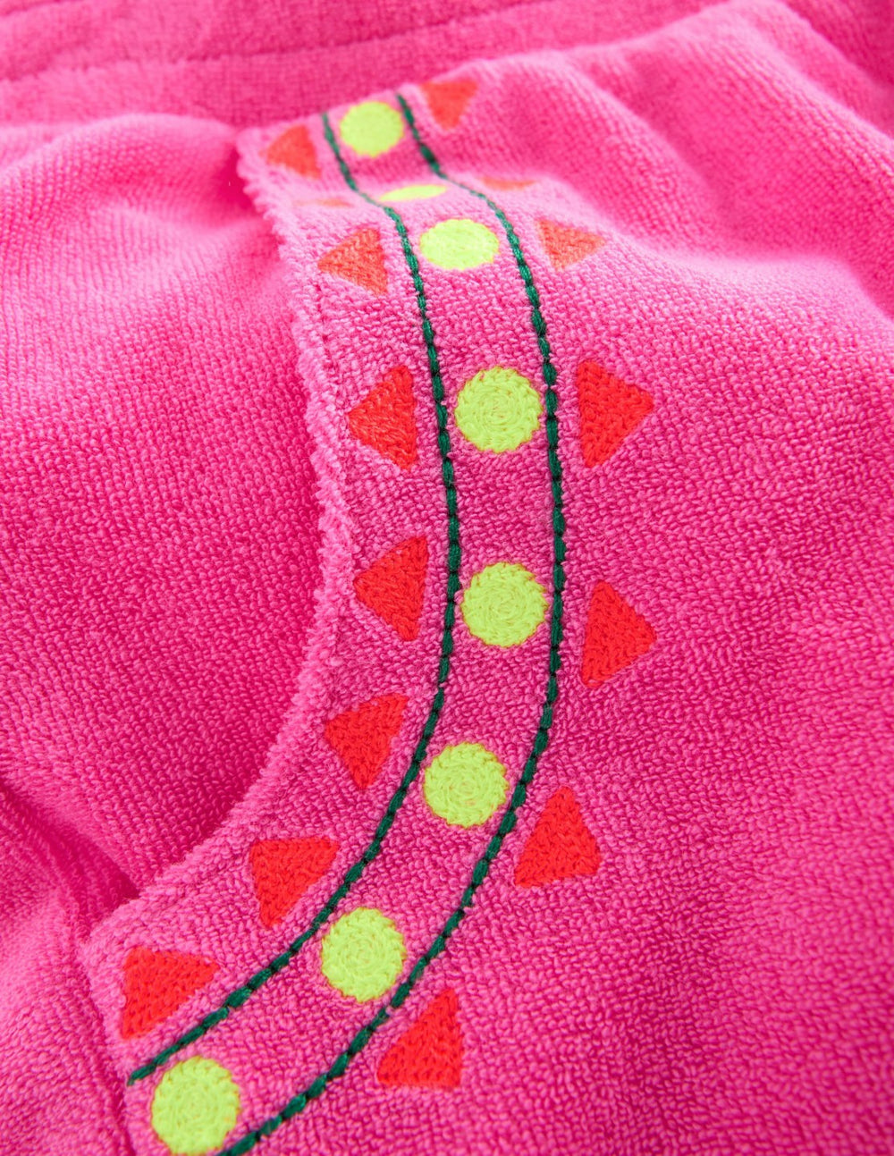 Straight Towelling Pants-Pink Embroidered / Boden Discount