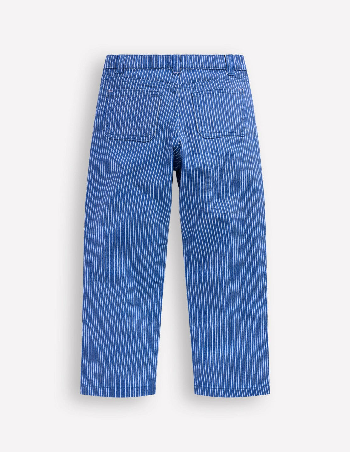 Patch Pocket Straight Jeans-Blue and Ivory Ticking Stripe / Boden us