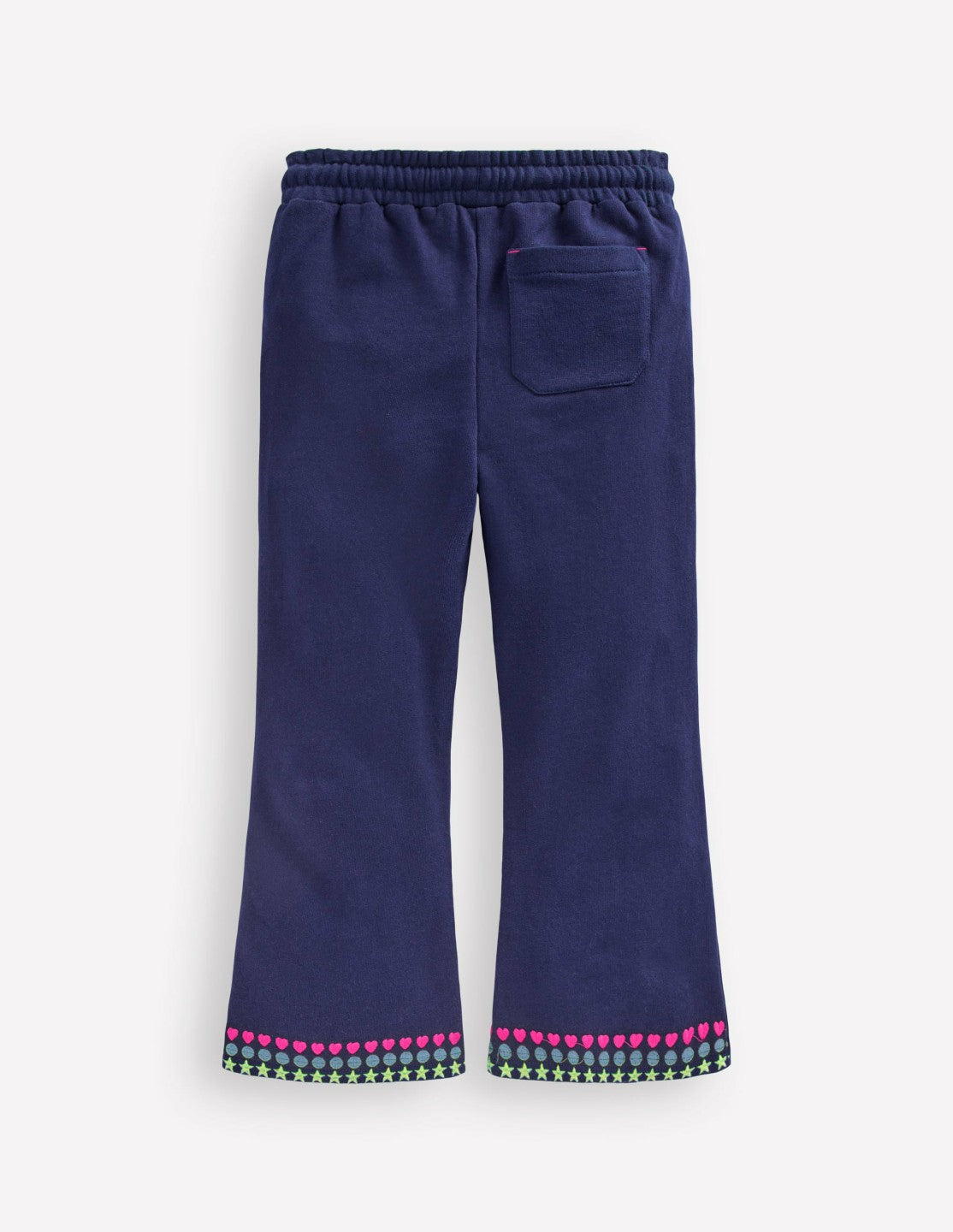 Embroidered Kick Sweatpants-College Navy Embroidery / Boden Sale